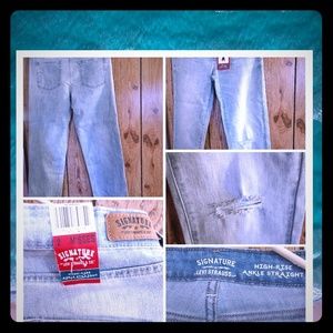 "Levi's Signature Jeans"-High-rise Ankle straight